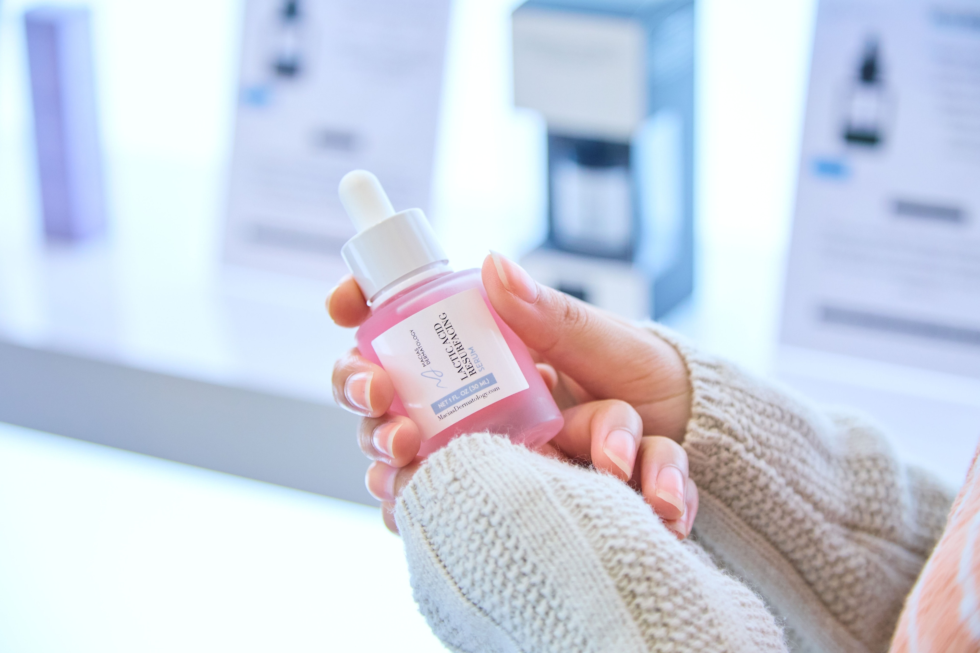 The lactic acid resurfacing serum from the clinic's skincare line
