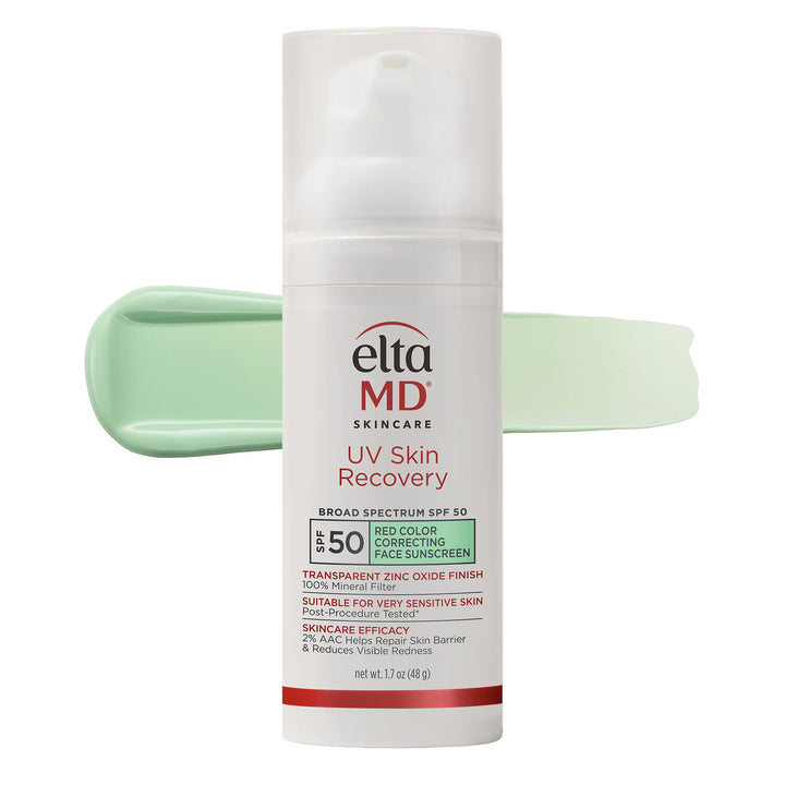 UV Skin Recovery Red Color Correcting Green Tint Broad Spectrum SPF 50