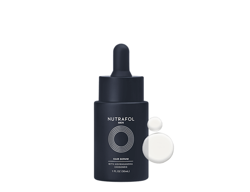 Nutrafol Hair Serum for Men bottle with dropper cap