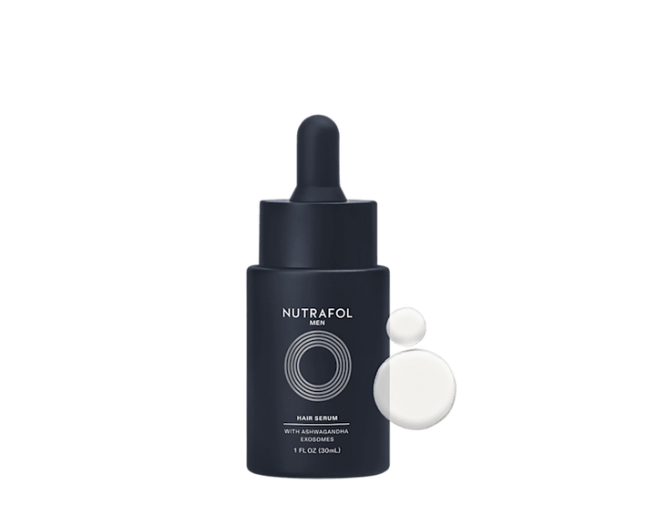 Nutrafol Hair Serum for Men bottle with dropper cap