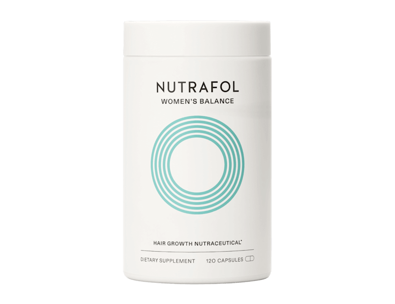 Nutrafol Women's Balance Hair Growth Nutraceutical bottle on a white background
